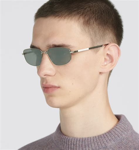 dior homme verspiegelte sonnenbrille|Dior0219S Verspiegelte, runde Sonnenbrille in Silber .